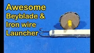 Awesome Desi beyblade & Iro wire Launcher | How to Make Full Desi Beyblade Top & Launcher