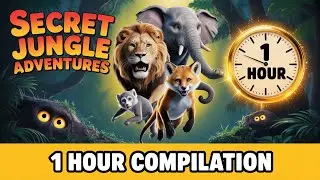 The Secret Life of Jungle Friends | 1 Hour Compilation | Wildlife Adventures for Kids