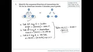 Solving a triangular arbitrage problem