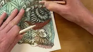 Пакет проектов Zentangle № 19 &mdash; 12 дней Zentangle 2022 &mdash; День 12