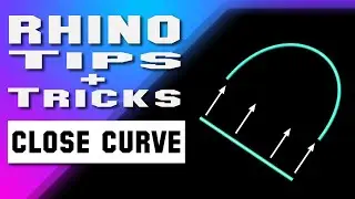 Closing curves in Rhino 3D