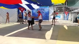 Salsa on the beach 2014 LA Salsa Reinaldo Powell&Юлия Ганночко
