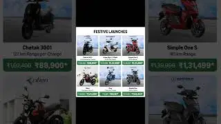 Best Electric Scooter Deals! Chetak, Ather, Simple One & More 🛵#ElectricScooter #EVIndia #Bajaj