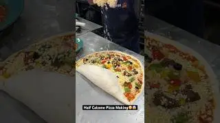 Half Calzone Pizza in Delhi😳🤩 || Indian food