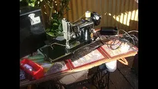 Antique Old Vintage Featherweight Singer sewing machine Model 222k See Video
