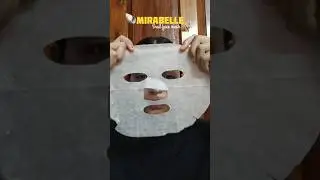 tried mirabelle's snail🐌 face mask ✨#facemask #snailmucin #shorts #skincare