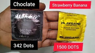 Manforce Chocolate 342 Dots VS Play guard Banana Strawberry Heavy Dotted ❤️🍌🍓