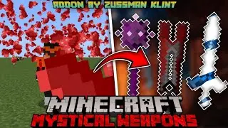 Magic Weapon Mod MCPE || Mystical Weapons Add-On - Craftable and Tradeable Weapon || Minecraft Magic
