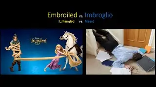 EMBROILED Meaning | IMBROGLIO Meaning | confusing GRE words with image |