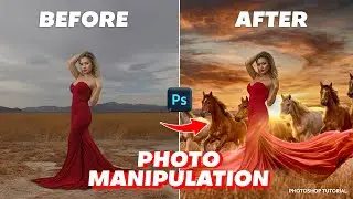 From Simple Photo to Cinematic Art 😱 | Photoshop Photo Manipulation #swastikcreationslab