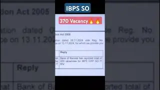 IBPS SO IT Officer  Vacancy Increase 🔥🔥#ibpssoitofficer