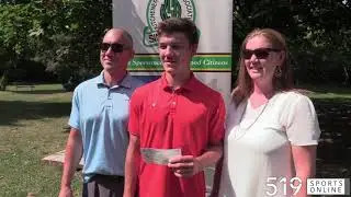 Benjamin Weiler earns a $1500 scholarship from the Kitchener Sports Association