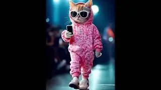 Elegant AI Catwalk Cats | Stylish Feline Fashion Runway #shorts #aicatwalk