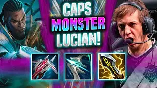 CAPS IS A MONSTER WITH LUCIAN! - G2 Caps Plays Lucian Mid vs Anivia! | Season 2022