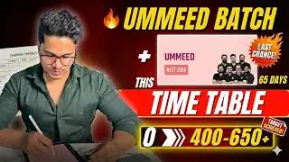 PW Ummeed Batch + Smart Timetable = Crack NEET 2026 in 70 Days | Score 400 to 650+ Strategy