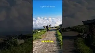 This Peaceful Village at the Foot of Mount Sindoro Will Calm Your Soul#shorts #youtubeshorts