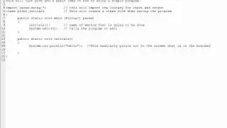 How to create a program