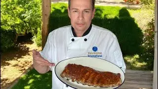 Costillas al BBQ Asadas en horno  igual que en el ahumador(BBQ Ribs baked just like in the smoker)