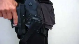 Tactical Airsoft  - FOBUS Hard Plastic Holster For Tact-Lighted Pistol Use