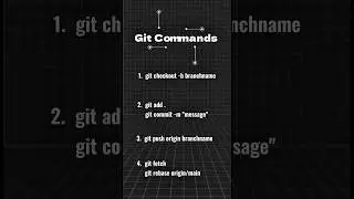 #Git commands that are non-negotiable if you're building in teams or doing internships ☝️