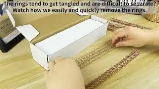 How to Remove Wire Binding Spines from the Package No Tangles!