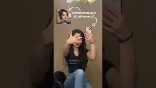 Before and after Alt girl makeup