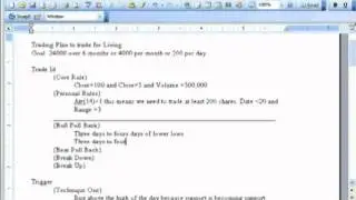 How To Develop A Trading Plan With Stock Analysis Software - Part One