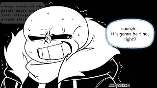 Undertale Comic Dub | Sans Gets Period Cramps (Art By Artsyrean)