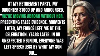 AT MY RETIREMENT PARTY, MY DAUGHTER ANNOUNCED, 