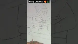 How to draw a Santa clause easy tarika #merrychristmas #viralvideo #math Najiya