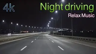 4k Best Poland Road. Night Driving