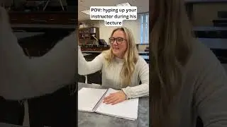 Hyping Up Your Instructor