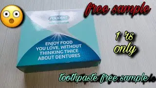 polident toothepaste unboxing || free sample || free sample in india || tooth paste sample 2021 ||