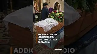 L'addio a Claudio Lombardi: sul feretro la bandiera dell'ultima battaglia