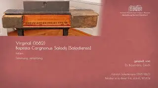 Lot 42: Virginal by Baptista Cargnonus Salodij 1682, Salo, Italy