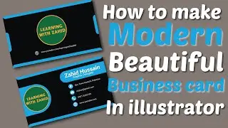 How to Make Modern | beautiful business card in illustrator 2020
