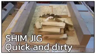 Making shims with a table saw jig | Quick and dirty JIG.