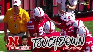 Williams Nwaneri fumble return touchdown Nebraska Husker Football vs Houston Christian 9/13/25