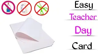 Easy and Cute Teacher's Day Card | Wow Teacher's Day Card Ideas | Teacher's Day Greeting Card 2025 