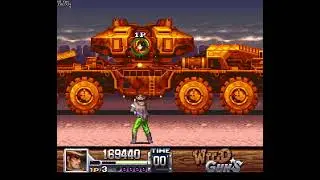 Wild Guns (SNES) Clint playthrough, no bombs / Normal