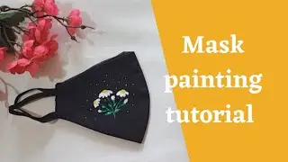 Mask painting tutorial / easy fabric painting / Callista Rebelo