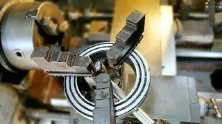 cara membuat ulir spiral (archimedes) di mesin bubut || how to make a spiral thread (archimedes)