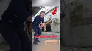 Shotgun-Powered Axe Smashes 🪵