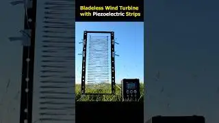 Bladeless Wind Turbine with Piezoelectric Strips
