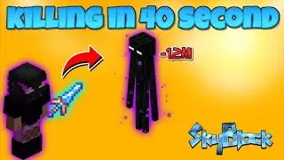 best Trick to kill T2 Enderman Slayer in fakepixel skyblock // killing T2 Voidgloom in 40 seconds