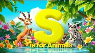 Alphabet Letter S Animals 🐍🦦 | Fun ABC Nursery Rhyme for Kids | Learn Animal Names with S
