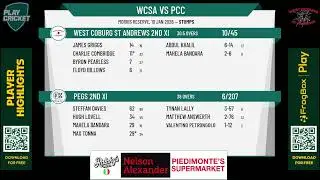 West Coburg St Andrews 2nd XI v PEGS 2nd XI