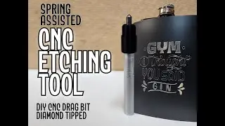 DIY CNC Diamond Tipped Etching Drag Bit - Spring Assisted