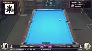 ED CAULFIELD 497 vs BRET MILLER 547 - EASY STREET BILLIARDS - TABLE 1 | EvoSports