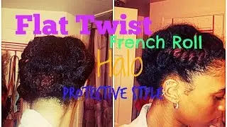 FAUX HALO FLAT TWIST|Short Natural HAIR